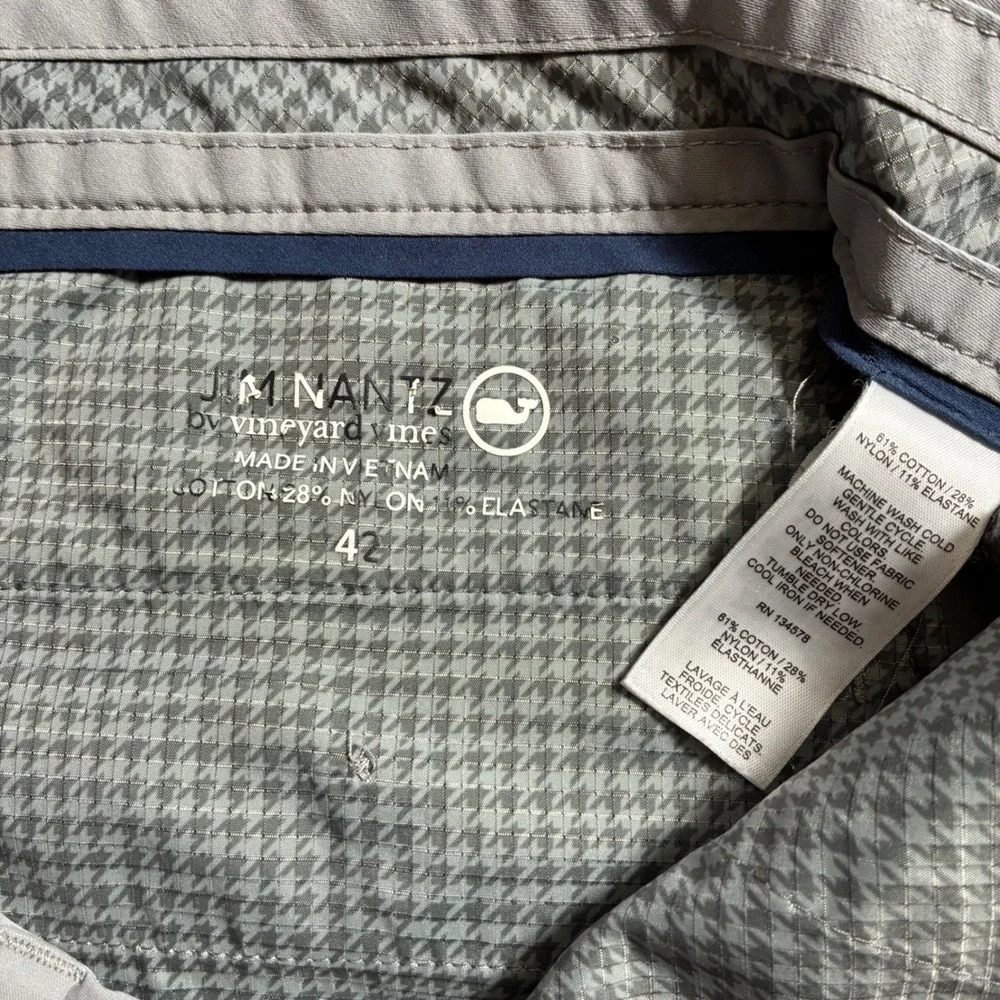Vineyard Vines Jim Nantz‎ Golf Shorts Mens 42 Grey Stretch Performance